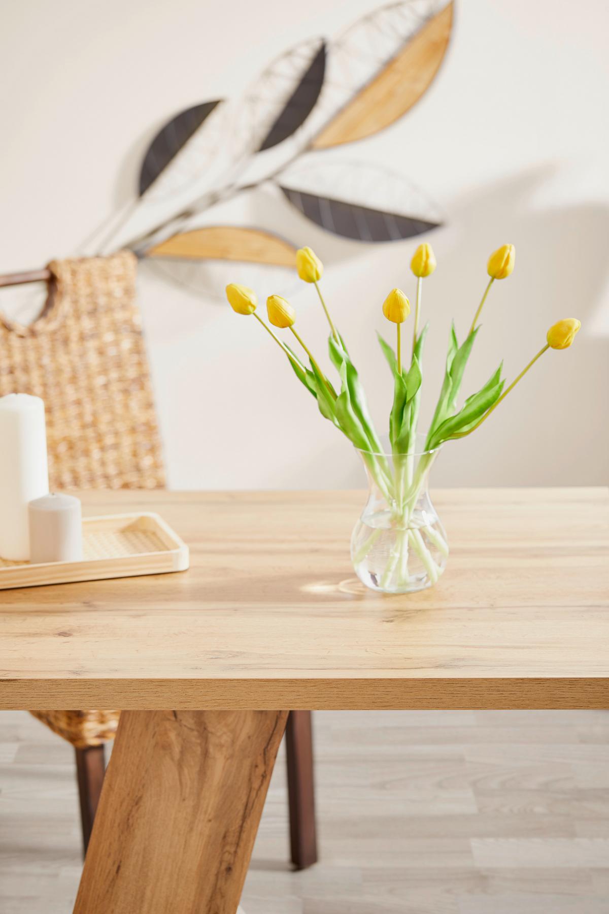 Kunstpflanze Tulpe Gelb L: 44 Cm, Celice - Gelb/Grün, Basics, Kunststoff (44cm)