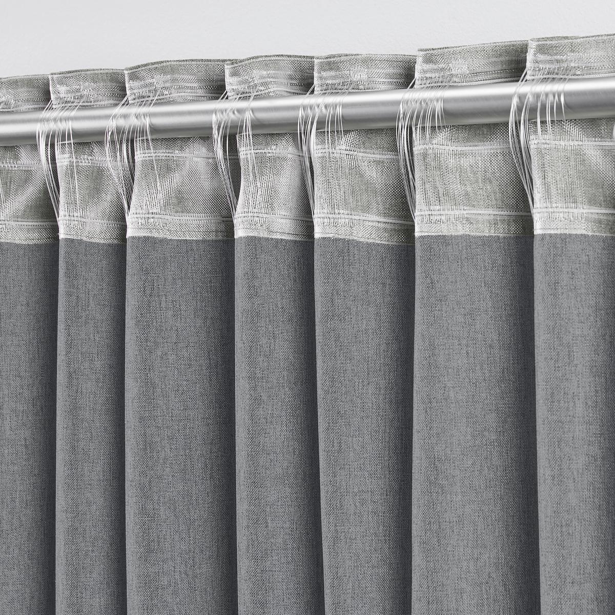 HOTOVÝ ZÁVĚS ULRICH -EXT- -TOP- - šedá, textil (135/245cm) - Modern Living