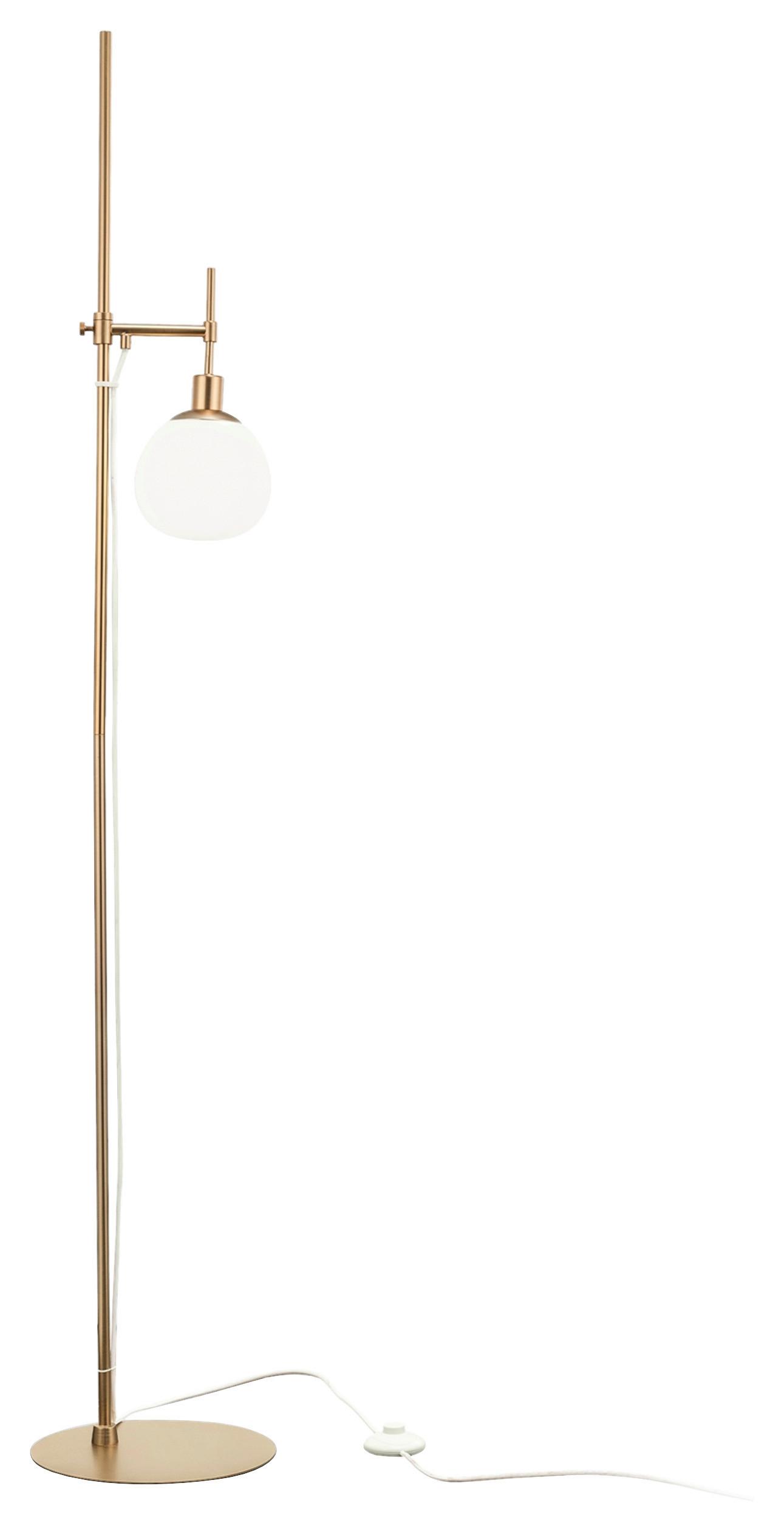 STEHLEUCHTE ERICH - Messingfarben, Basics, Glas/Metall (25/155cm) - MAYTONI