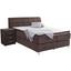 Boxspringbett Opera 180x200 Dunkelbraun - Chromfarben/Dunkelbraun, KONVENTIONELL, Holz/Holzwerkstoff (180/200cm)