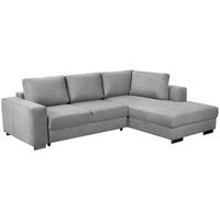 Ecksofa mit Schlaffunktion + Bettkasten Olifant, Stoffbezug - Hellgrau, MODERN, Holz (283/68/203cm) - Ondega