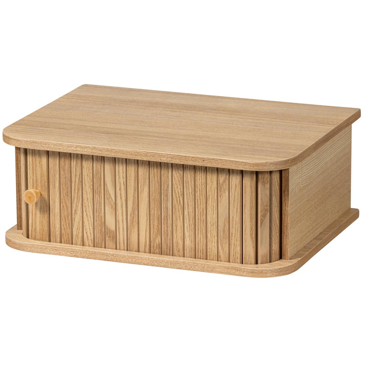 Nachttisch Jena, Naturfarben B: 40 cm - Naturfarben, Design, Holz (40/30/15cm) - Livetastic