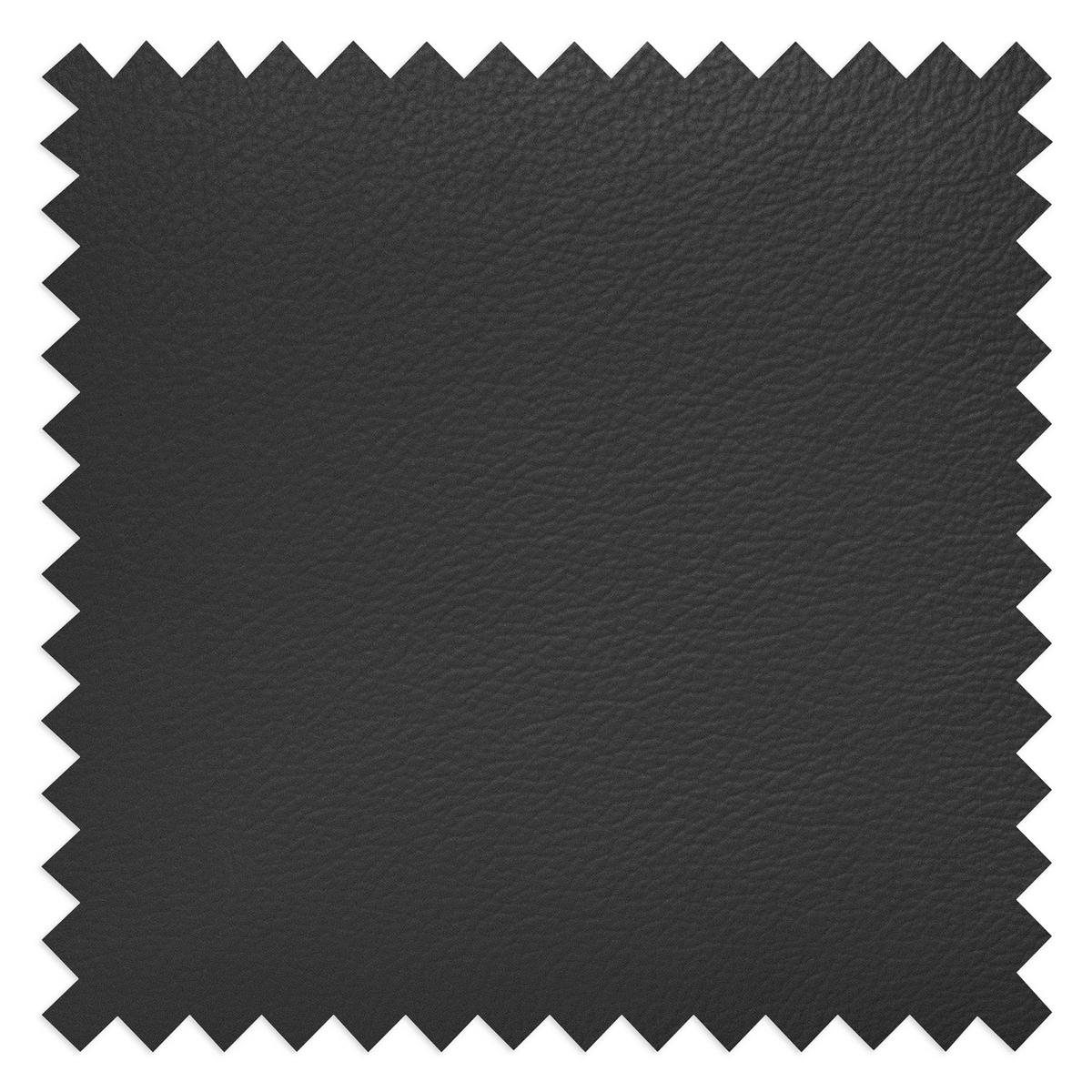 Relaxliege Swing Silver Schwarz B: 65 cm - Silberfarben/Schwarz, Design, Leder (65/65-95/171cm) - Livetastic