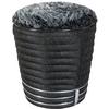 Hocker Doric 345 Anthrazit/Graphitfarben D:42cm - Anthrazit/Graphitfarben, Design, Textil (42/50cm) - Kayoom