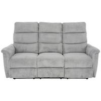 3-Sitzer-Sofa Xeno Hellgrau B: 184 cm - Hellgrau/Schwarz, Design, Textil/Metall (184/108/89cm) - Livetastic