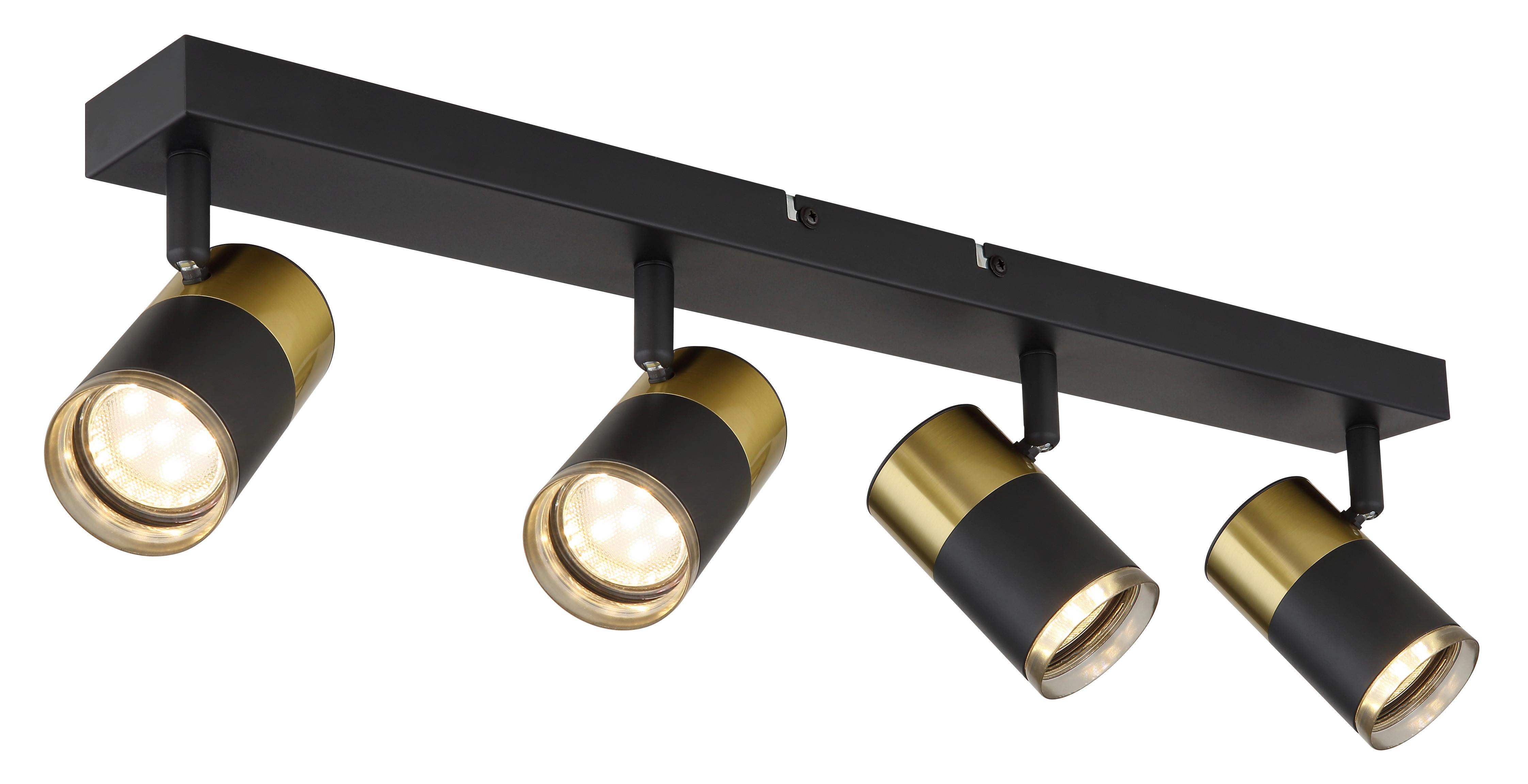 Strahler 57850-4 - Dunkelgrau/Schwarz, Basics, Kunststoff/Metall (56/6/12cm) - Globo