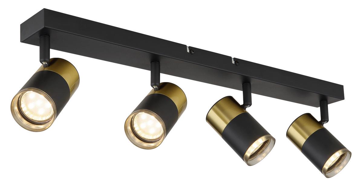 Strahler 57850-4 - Dunkelgrau/Schwarz, Basics, Kunststoff/Metall (56/6/12cm) - Globo