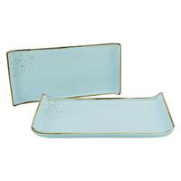 Servierplatte 33016 Nature Collection - Pastellblau, Trend, Keramik (16,5/33cm) - Creatable