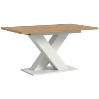 Ausziehtisch Marlon 150 Az Artisan/Weiß, B: 150-190 cm - Weiß/Eiche Artisan, KONVENTIONELL, Holzwerkstoff (150-190/90/76cm) - MID.YOU