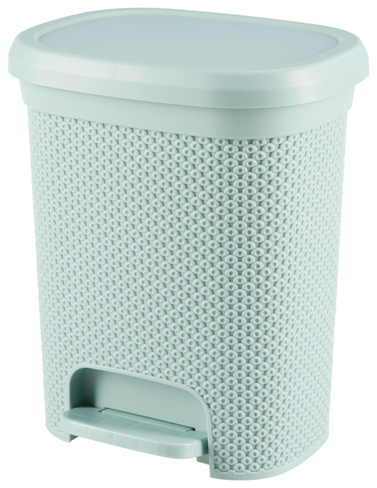 Szemetesvödör Luca Kb. 6,5l - fekete/sötétzöld, Konventionell, műanyag (19,5/25/30,5cm) - Luca Bessoni