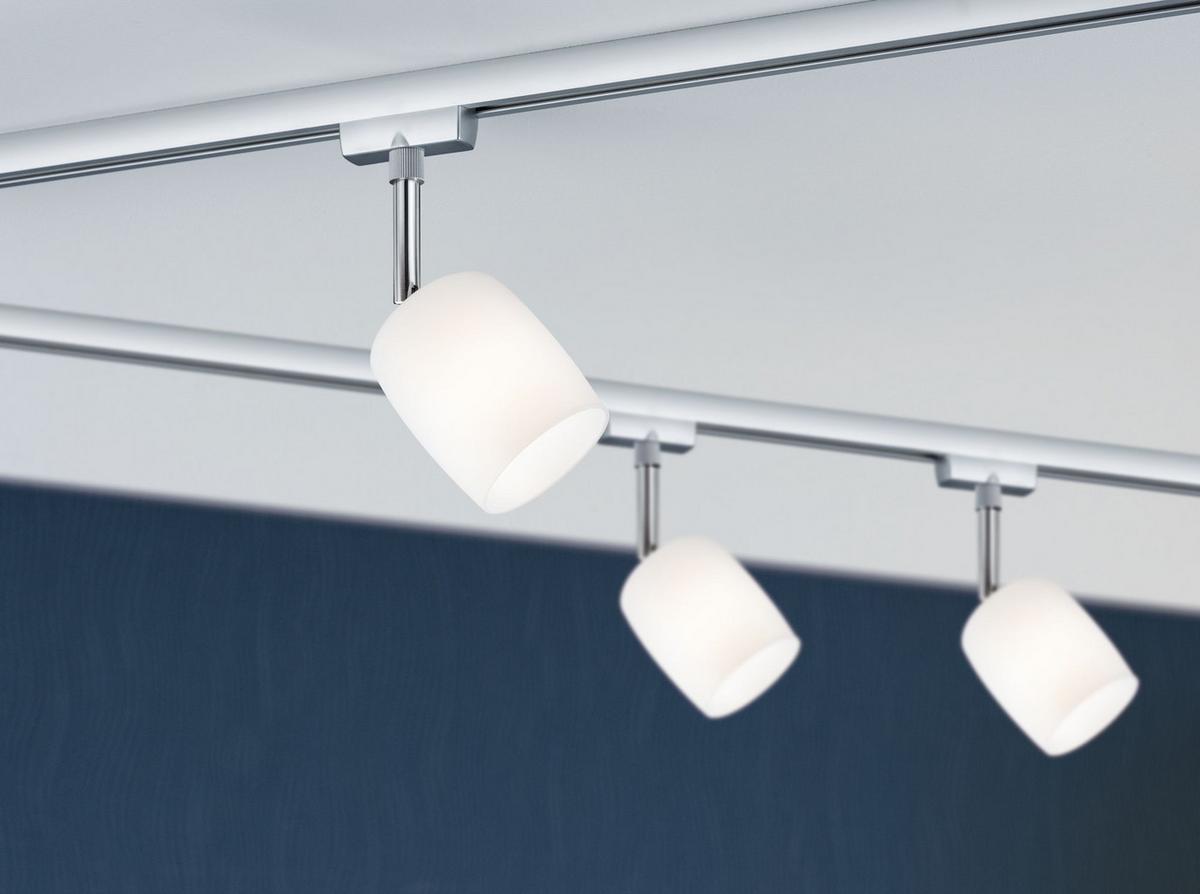 Schienensystem Urail Strahler 95337 Spotkopf Schwenkbar - Chromfarben/Weiß, Design, Kunststoff/Metall (7,4/12,8/11,5cm) - Paulmann