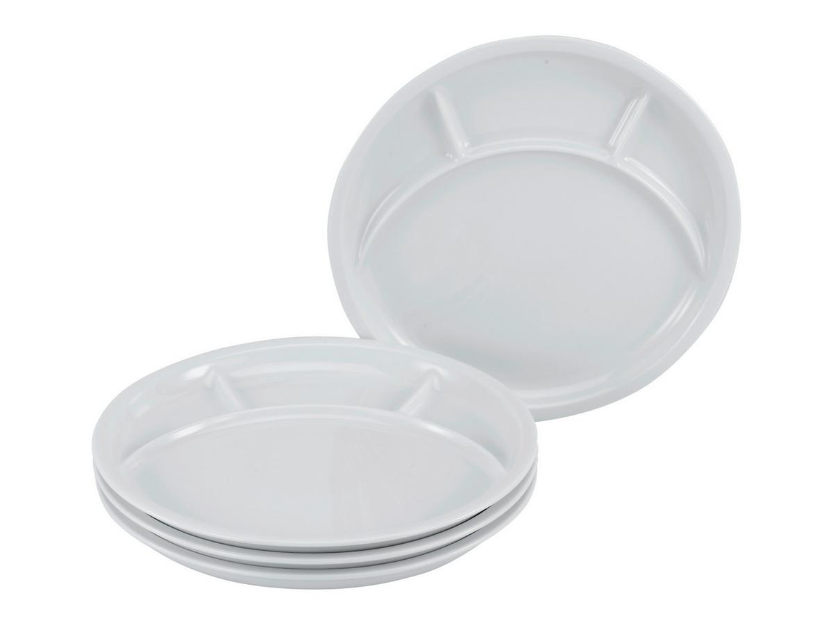 Fondue taniere, sada obsahuje 4ks, biela - biela, keramika - Creatable