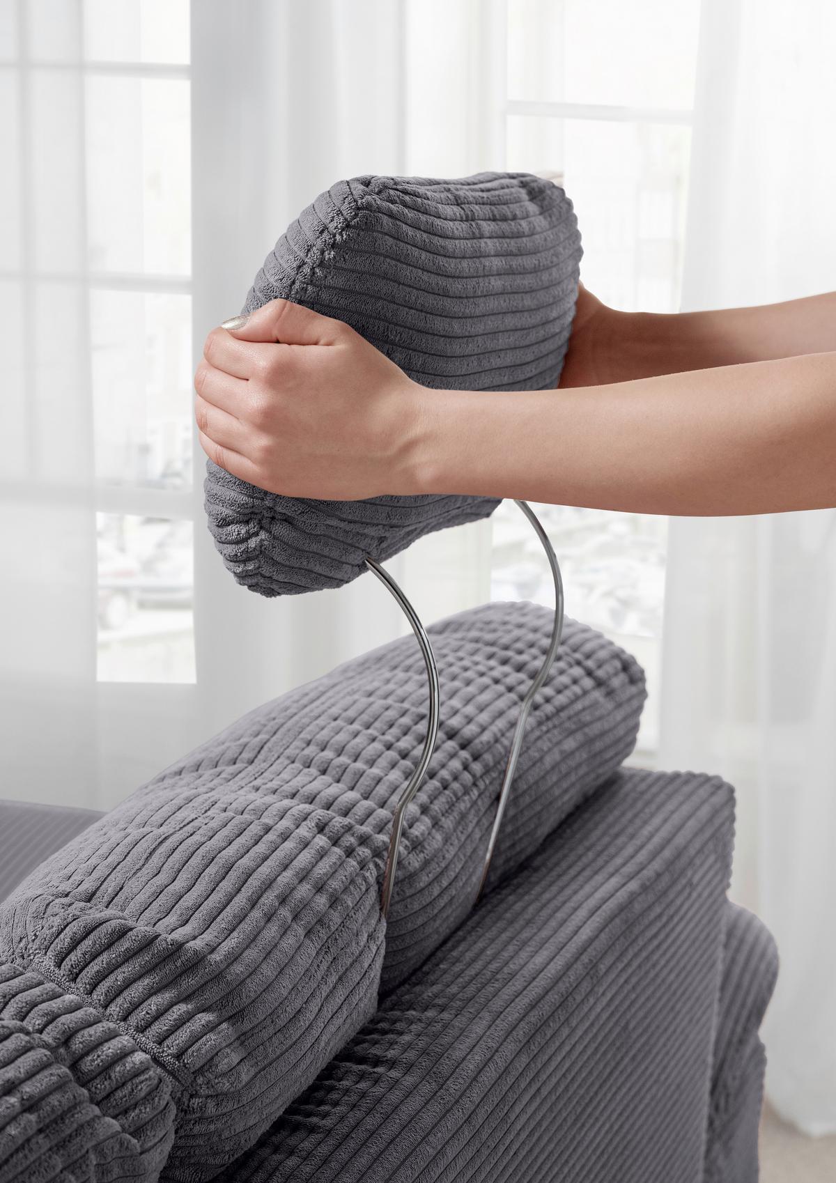 Ecksofa Brizzini, Grau S: 270x176 Cm - Naturfarben/Grau, MODERN, Textil (270/176cm) - Livetastic