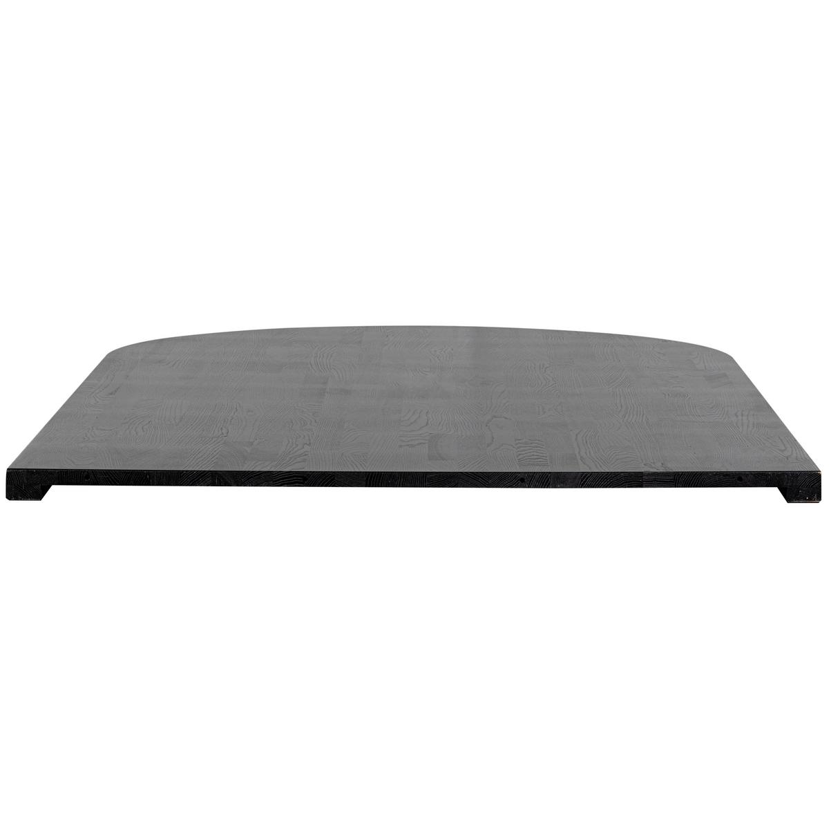 TISCHPLATTE Tablo Lungo Schwarz L: 210cm - Schwarz, MODERN, Holz (210/120/5cm) - Livetastic