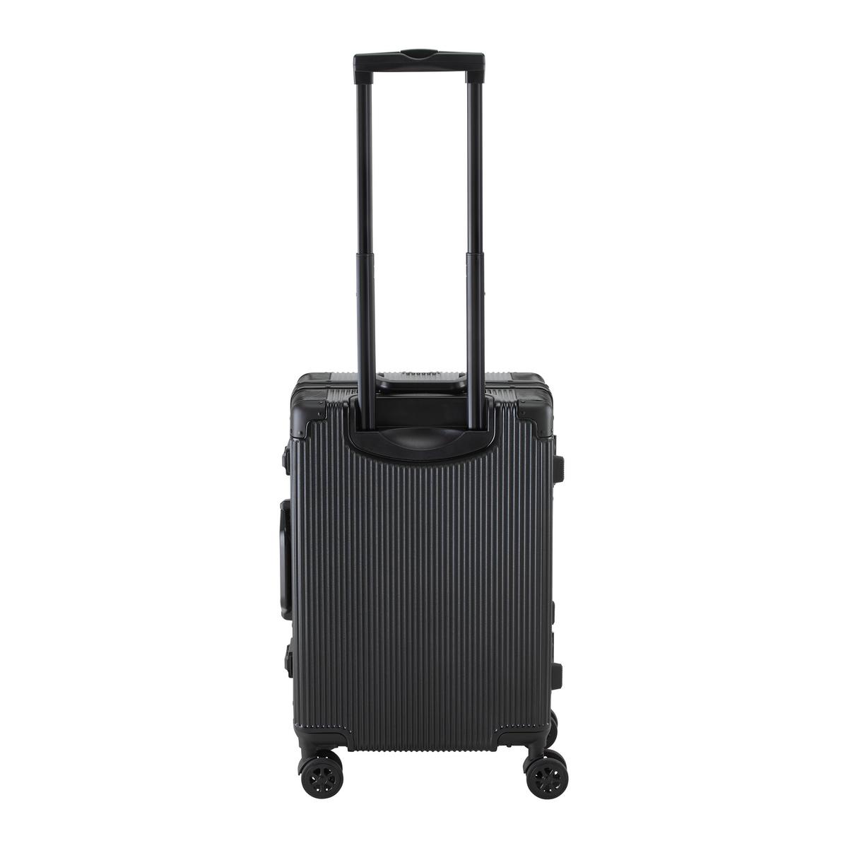 Cestovní kufr MIAMI -S- - černá, Moderní, kov/textil (38/24/58cm) - Mömax