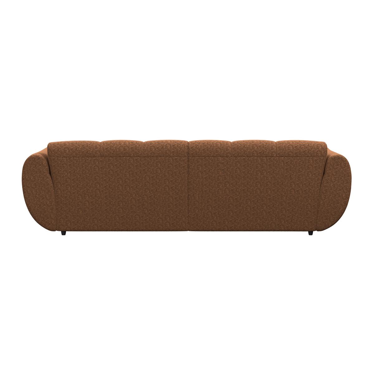 Ecksofa Panda Chenille terracotta, 178x280cm - Dunkelgrün/Terracotta, Trend, Textil (178/280cm)