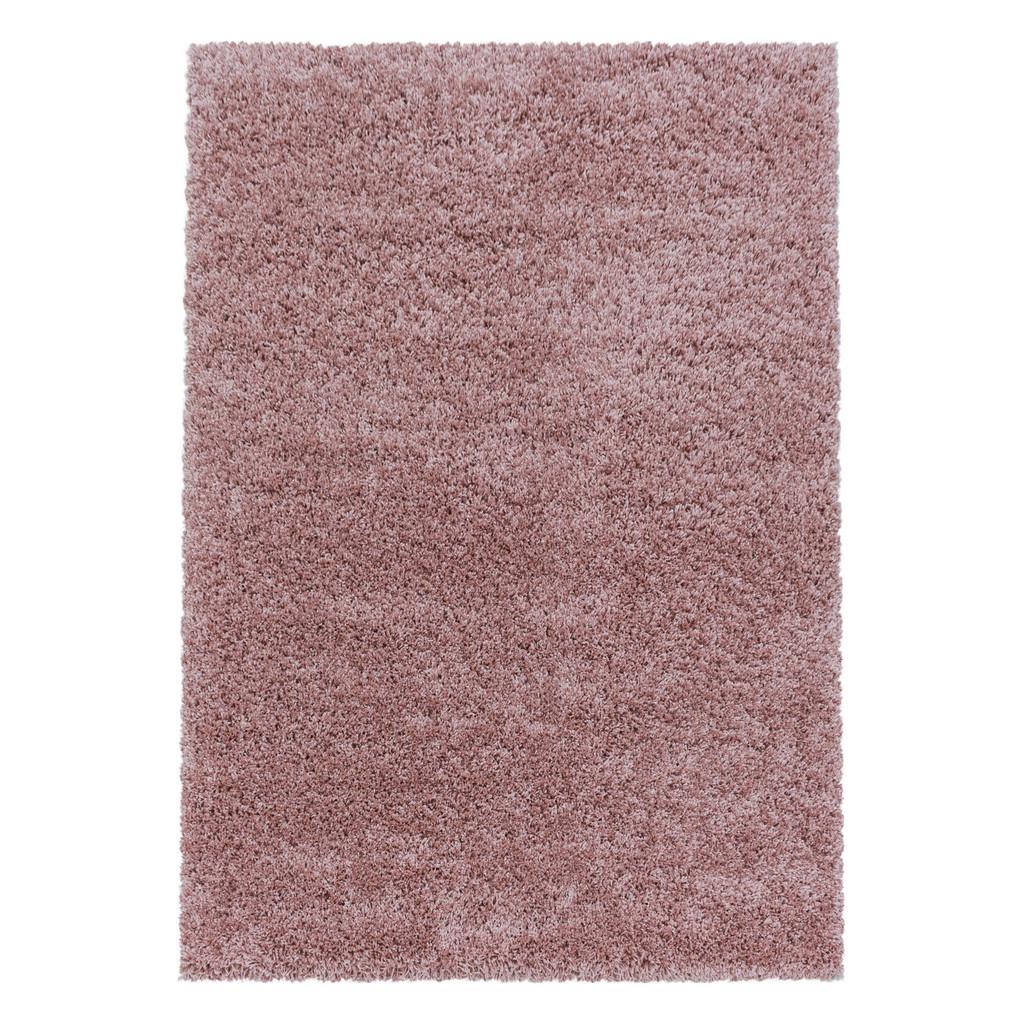 Hochflor Teppich Rosa Naturfaser Sydney 140x200 cm