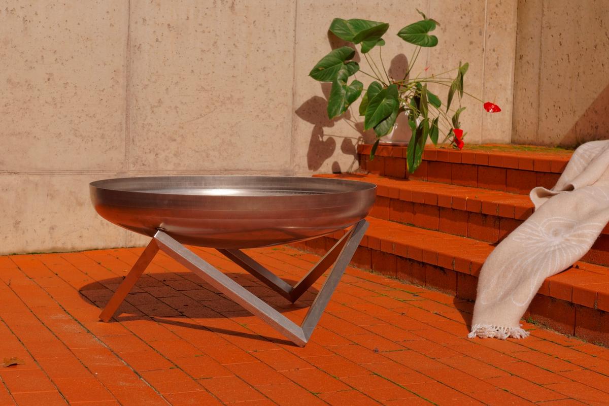 Feuerschale Design Z XXL, Edelstahl - Edelstahlfarben, Basics, Metall (63/63/36cm)