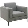 Sessel Looks Vii - Silberfarben/Schwarz, Design, Textil (97/82/90cm) - LOOKS by W.Joop