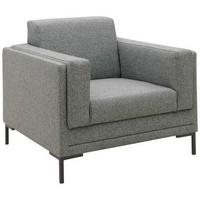 Sessel Looks Vii - Silberfarben/Schwarz, Design, Textil (97/82/90cm) - LOOKS by W.Joop