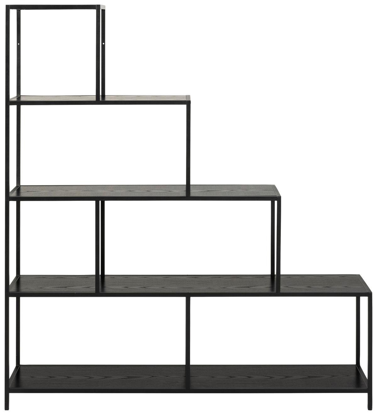 DELIACA STENA SEAFORD - čierna, Trend, kov/kompozitné drevo (135/150/35cm)