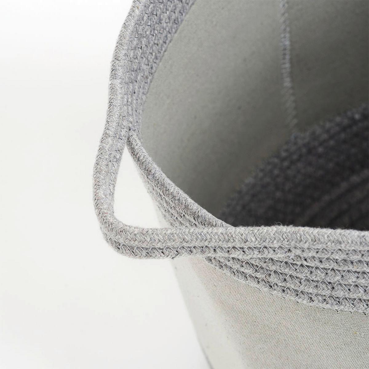 Aufbewahrungskörbchen 'Zebra' grau, ca. 30x30 cm - Grau, LIFESTYLE, Kunststoff/Textil (30/30/30cm)