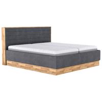 Polsterbett Peseta Anthrazit Lxf: Ca. 180x200 Cm - Anthrazit/Schwarz, Holzwerkstoff/Textil (180/200cm) - MID.YOU