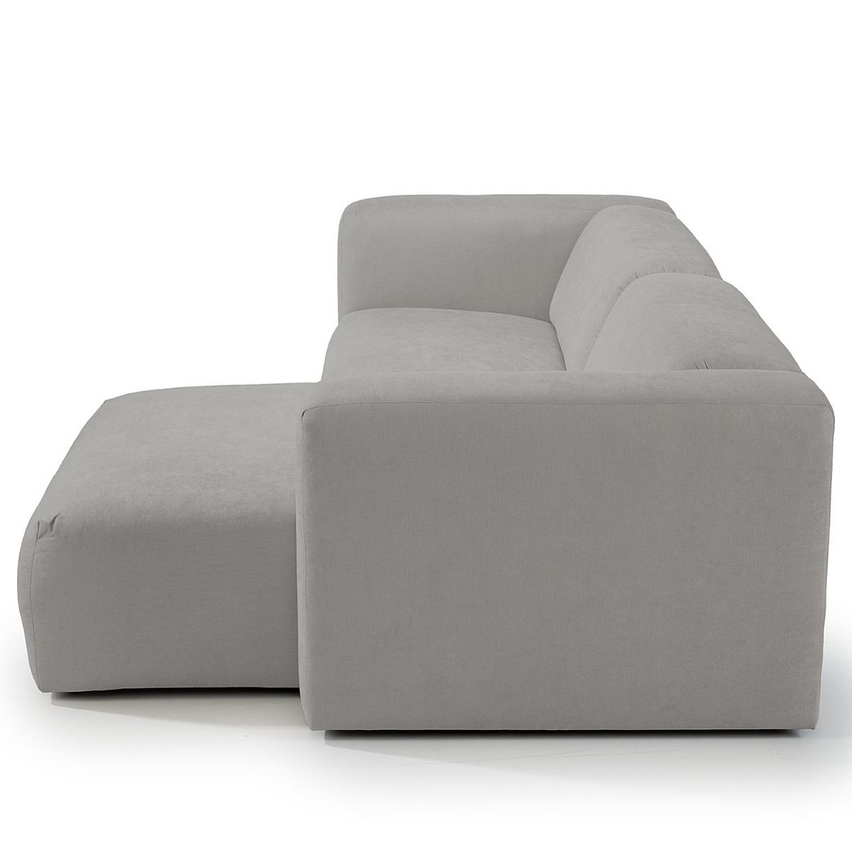 Ecksofa Bolt, Grau B: 160x255 cm - Grau, MODERN, Textil (160/255cm) - Trendmanufaktur