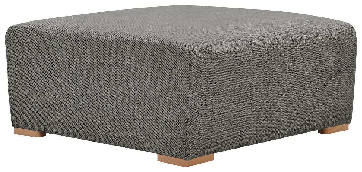 Hocker Vouge Grau Bxhxt: 101x44x92 Cm - Buchefarben/Grau, KONVENTIONELL, Textil (101/44/92cm) - Livetastic