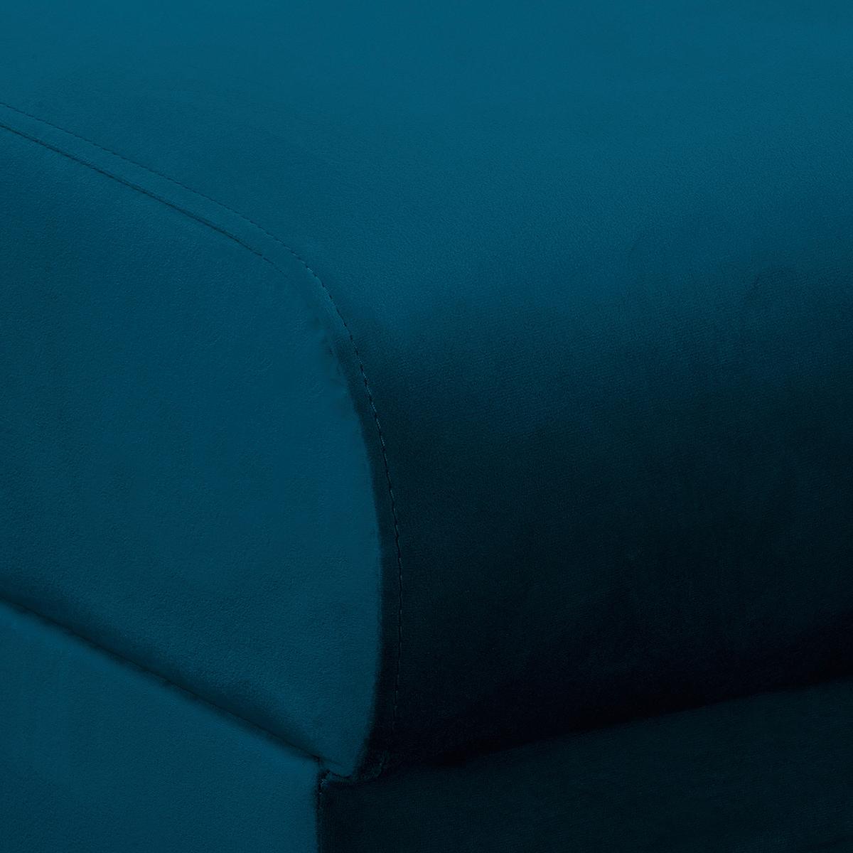 Ecksofa Beata Blau S: 150x230 cm - Wengefarben/Blau, Design, Textil (150/230cm) - Livetastic