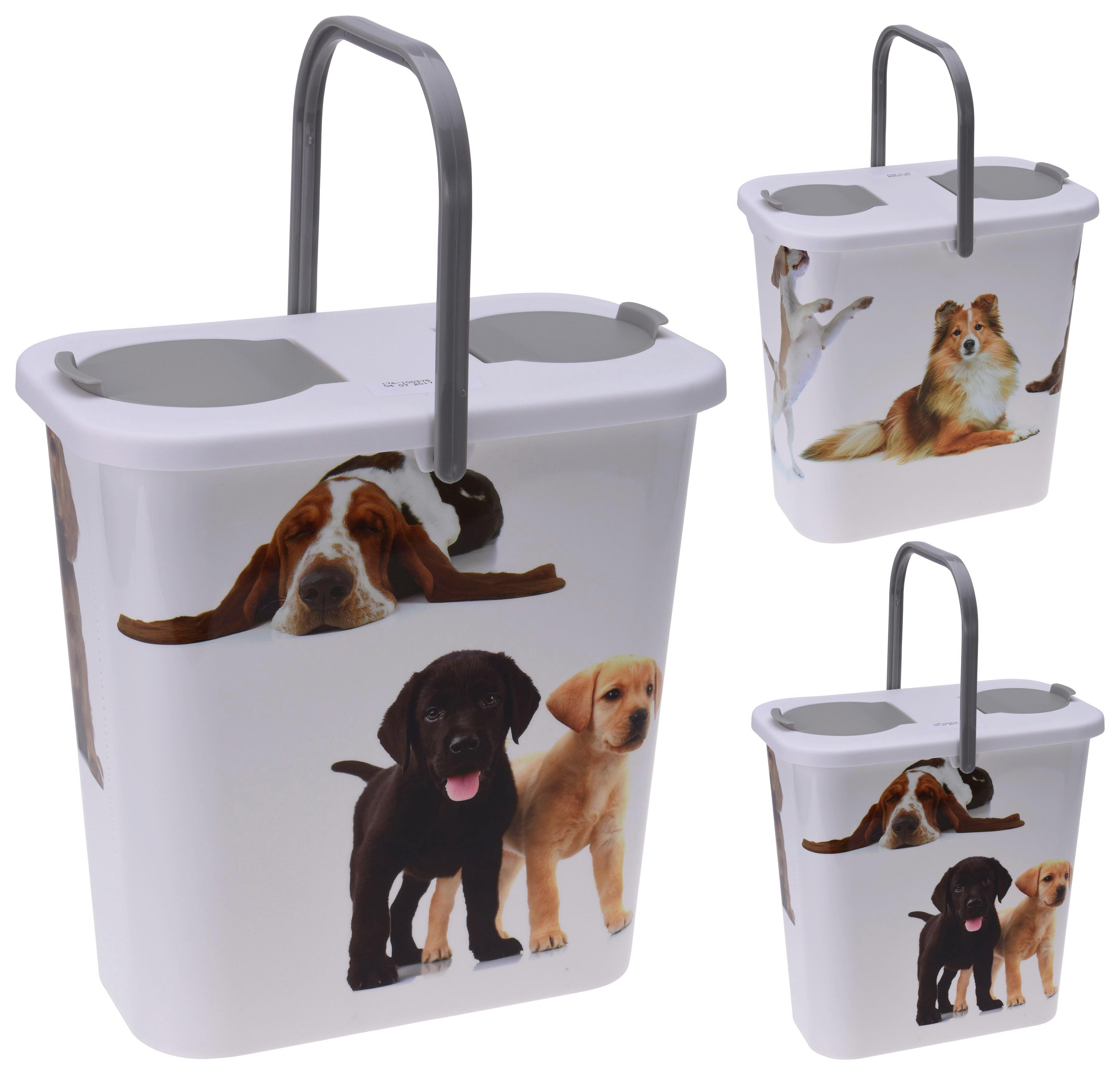 Tárolódoboz Állateledel - Szürke/Fehér, Műanyag (31/19/31cm)