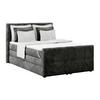 Boxspringbett Mit Topper Und Bettkasten 140x200 Cm Medino - Anthrazit, KONVENTIONELL, Holz/Holzwerkstoff (140/200cm) - Luca Bessoni