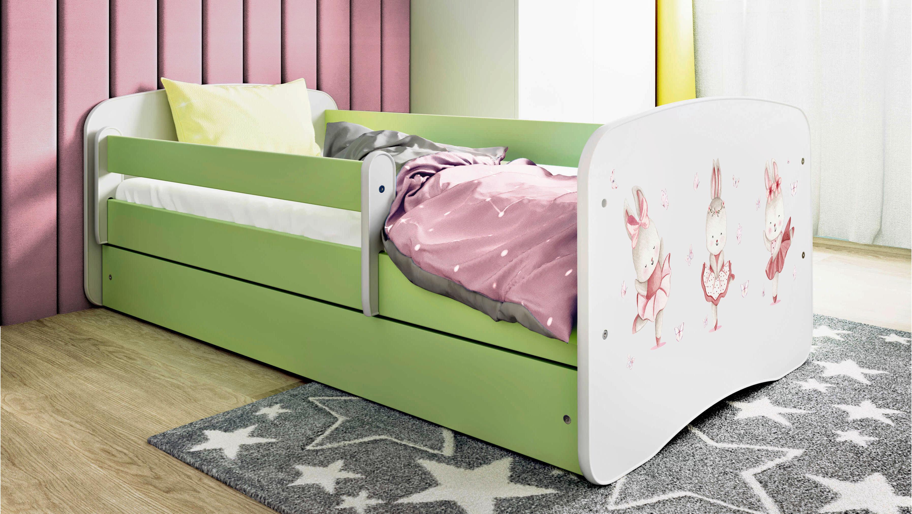Kinder-/Juniorbett Babydreams inkl. Matratze 80x160 - Birkefarben/Weiß, MODERN, Holz/Holzwerkstoff (80/160cm) - MID.YOU