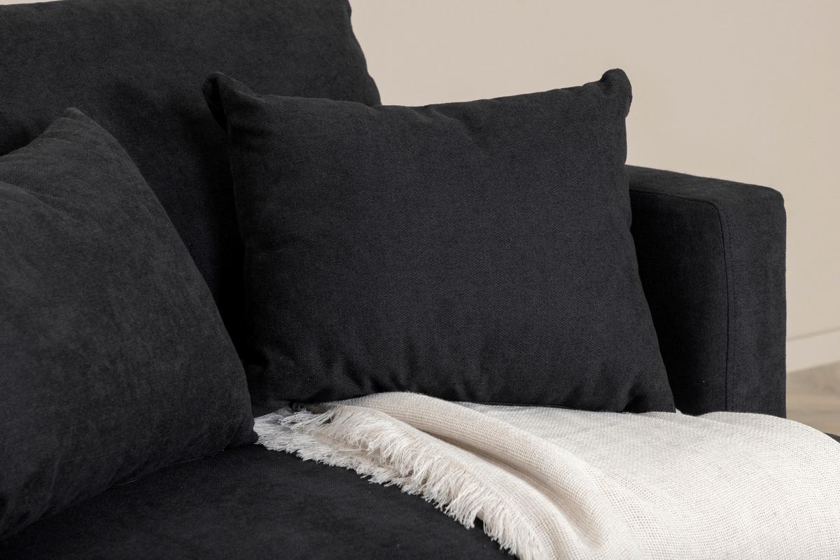 Sessel Sofia - Schwarz, Design, Textil/Metall (104/82/92cm) - Livetastic