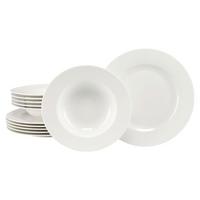 Tafelservice Venice 12-teilig, Creme - Creme, Basics, Keramik - Creatable