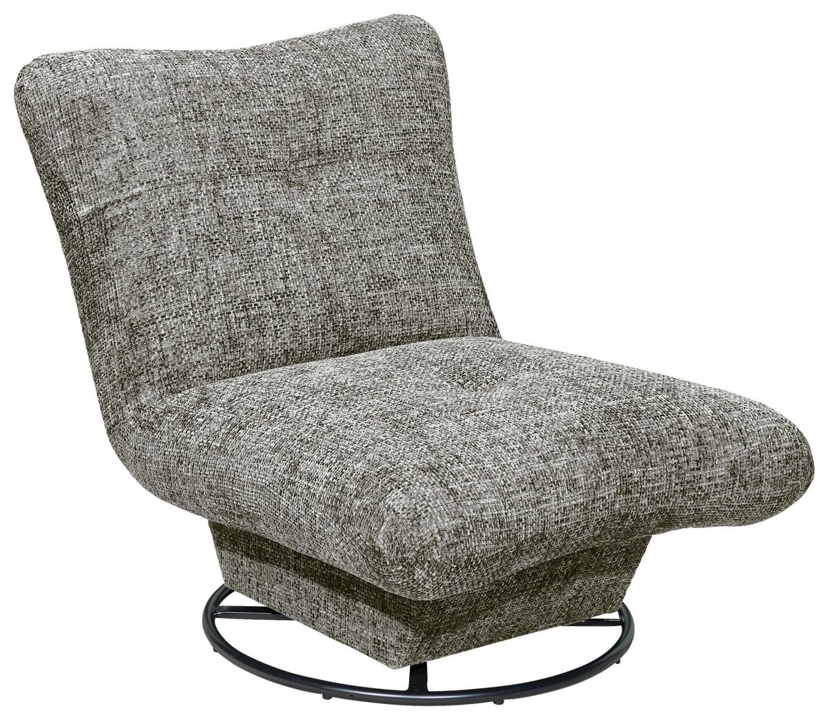 Sessel Maranello Grau B: 96 cm - Schwarz/Grau, KONVENTIONELL, Textil (96/75/93cm) - MID.YOU