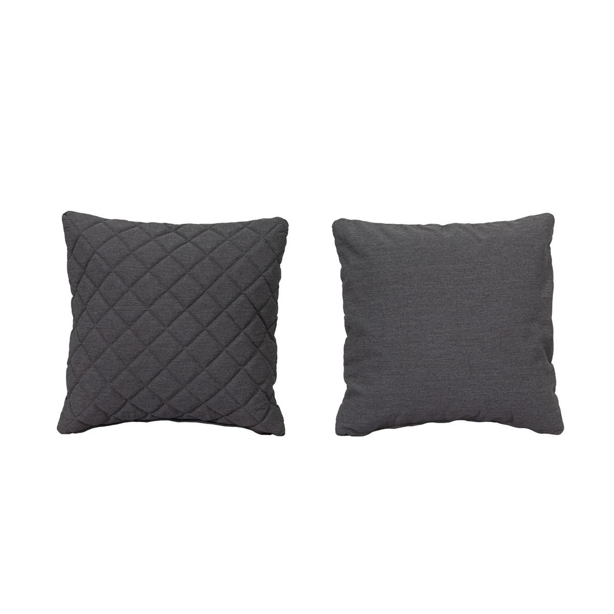 OUTDOOR-KISSEN DIAMOND - Grau, MODERN, Textil (45/45cm) - Gardenson