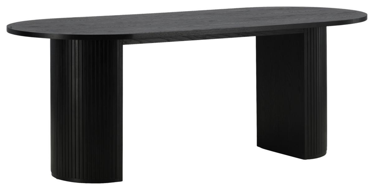 Esstisch Bianca - Schwarz, Design, Holz/Holzwerkstoff (200/90/75cm) - Livetastic