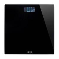 Personenwaage Digital Bis 180 Kg - Schwarz, KONVENTIONELL, Glas/Kunststoff (28/2,2/28cm) - Wenko
