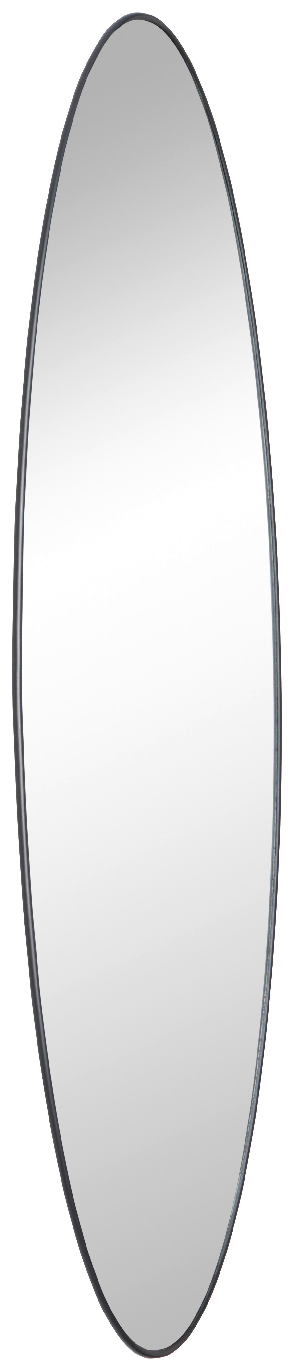 Spiegel Border I Schwarz 80x30 cm - Schwarz, Trend, Glas (80/30/0,9cm)