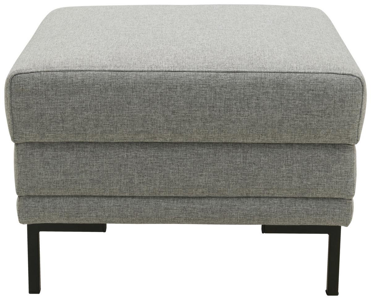 Hocker Looks Vii - Silberfarben/Schwarz, Design, Textil (55/45/55cm) - LOOKS by W.Joop