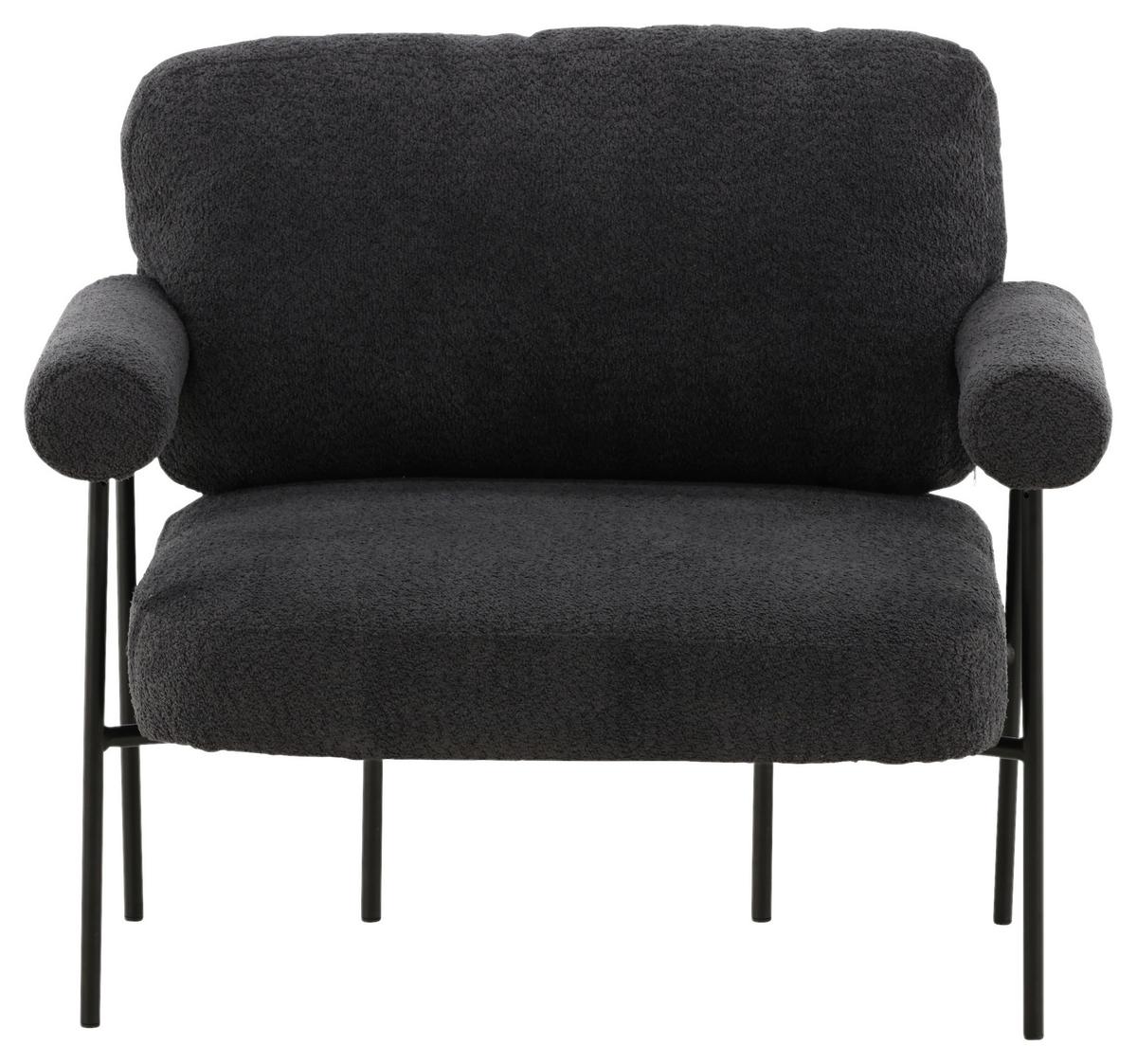 Sessel Tillberga X Josefin Lustig - Schwarz, Design, Kunststoff/Textil (95/83/87cm) - Livetastic