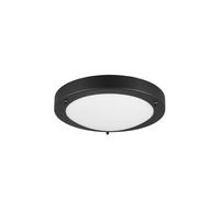 Deckenleuchte Ip44 Condus Schwarz/Weiß Ø 31,5 cm - Schwarz/Weiß, Basics, Glas/Metall (31,5/8cm) - Trio Leuchten