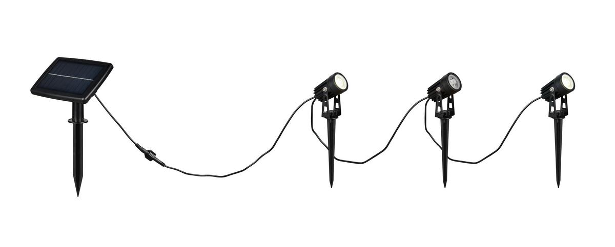 AUßENLEUCHTE 4000K, kaltweiß - Schwarz, Design, Metall (620cm)