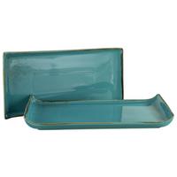 Servierplatte 33013 Nature Collection - Türkis, Trend, Keramik (16,5/33cm) - Creatable