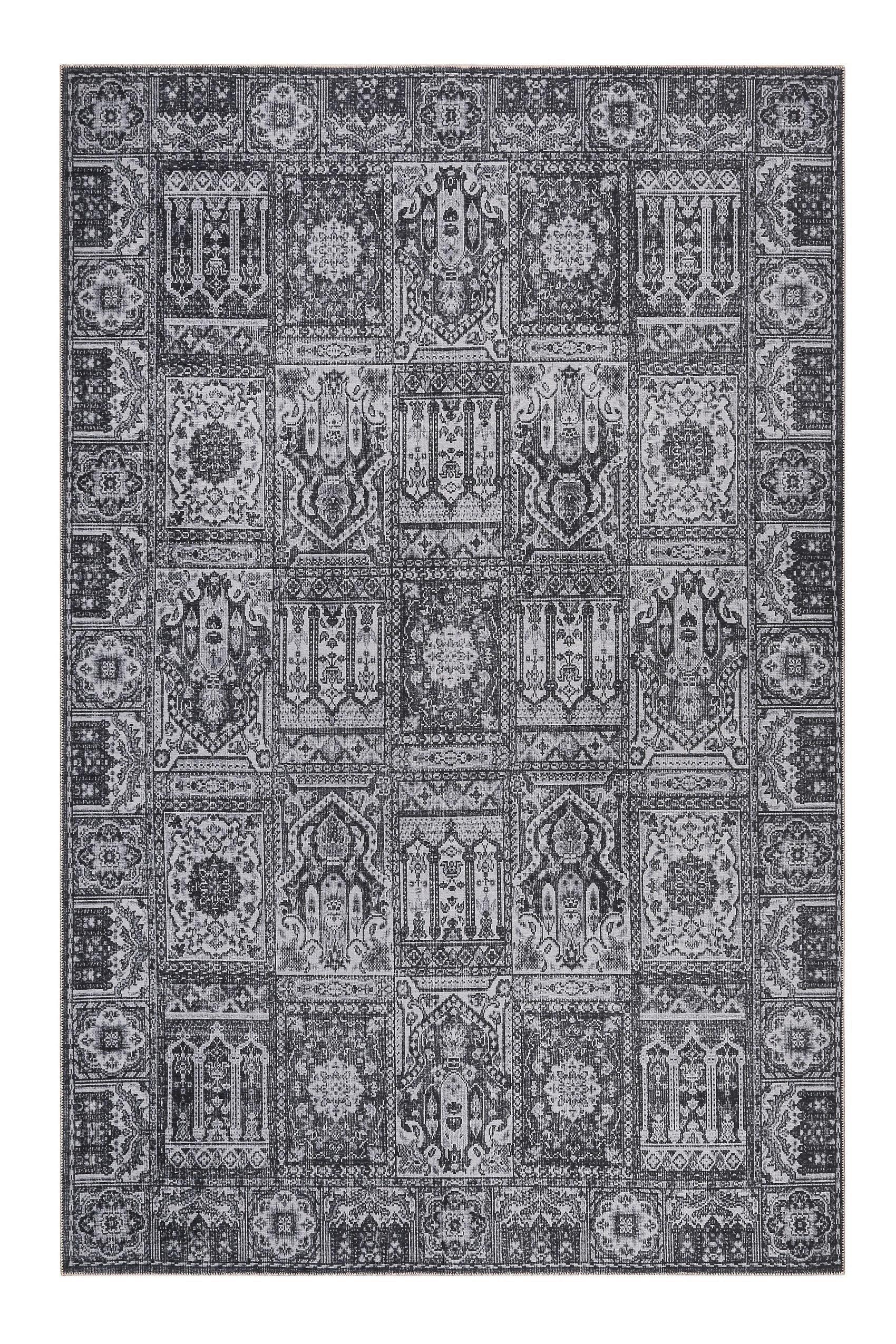 Flachwebteppich Fresh Bachtiar - Grau, Design, Textil (80/150cm) - WECON HOME