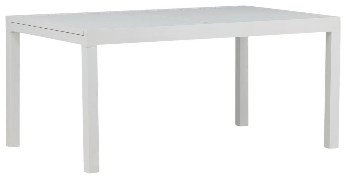 Gartentisch Marbella - Weiß, KONVENTIONELL, Metall (160/100/75cm) - Gardenson