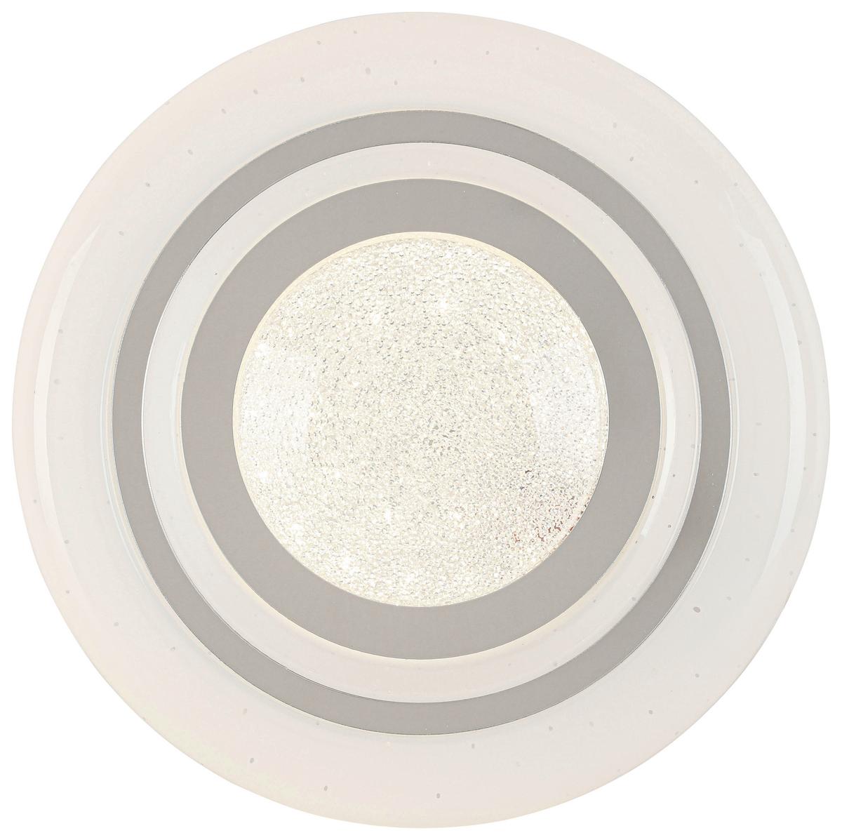 STROPNÉ LED SVIETIDLO ALI - biela/chrómová, Modern, kov/plast (26/26/5,5cm) - Mömax