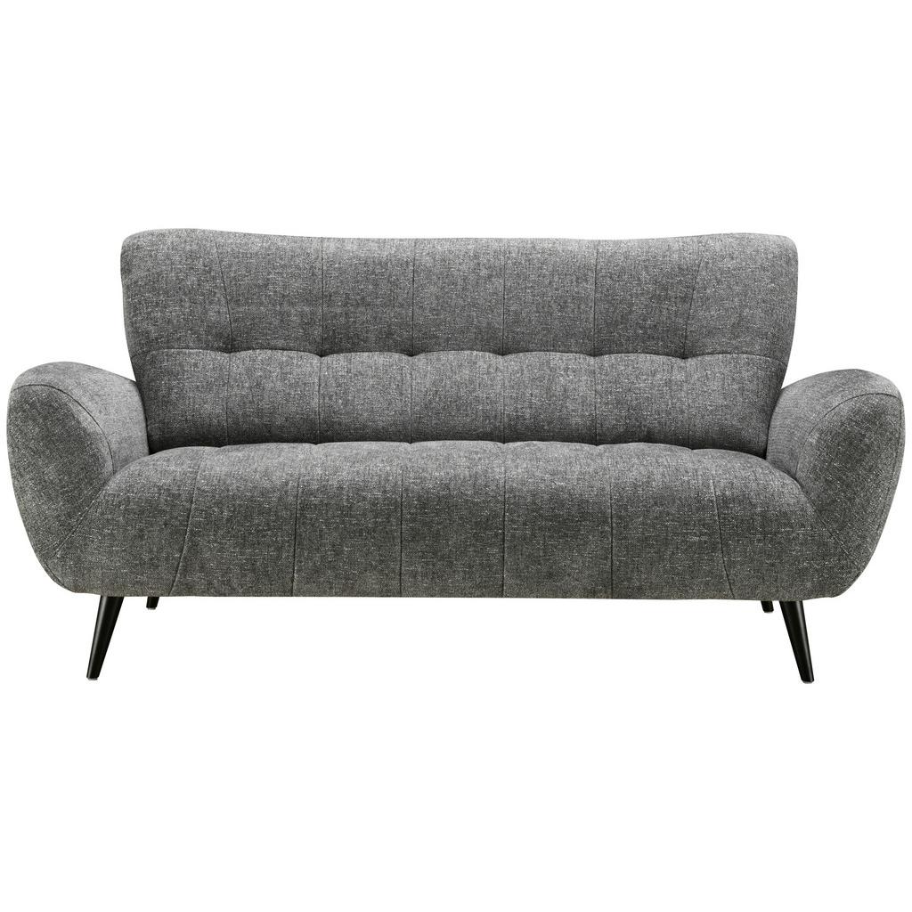 3-sitzer-sofa Prag Dunkelgrau Chenille B: 185 Cm
