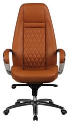Komfortabel und edel Chefessel in Caramelbraun mit Wippmechanik und Lendenwirbelstütze